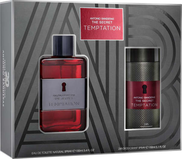 Conjunto The Secret Temptation Duo Antonio Banderas Masculino - Eau de Toilette 100ml + Desodorante 150ml