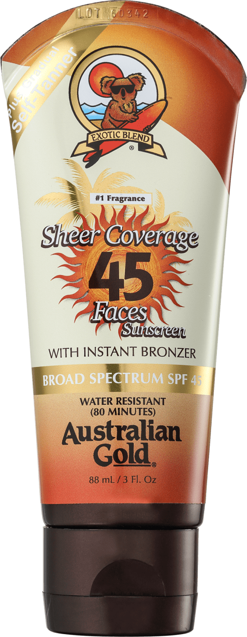 Australian Gold Sheer Coverage FPS 45 - Protetor Solar Facial 88ml