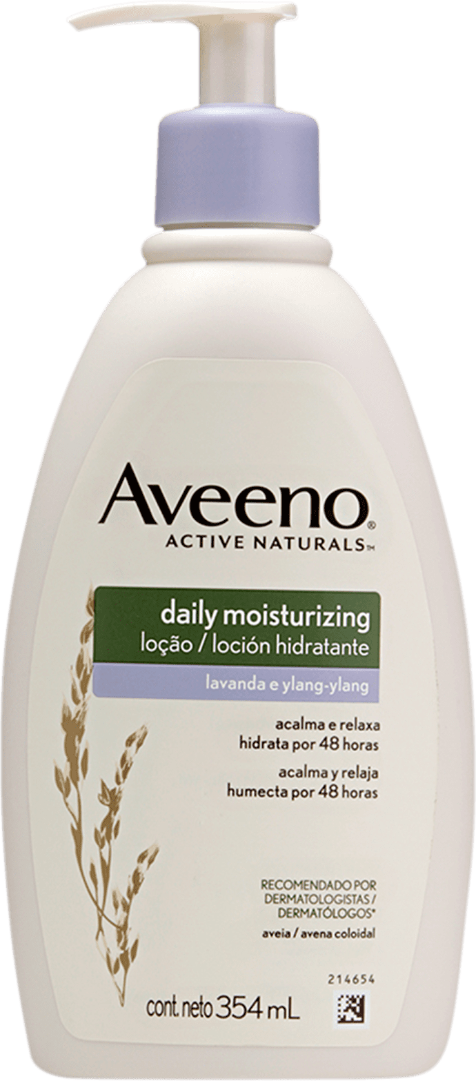 Aveeno Daily Moisturizing Lavanda e Ylang - Loção Hidratante Corporal 354ml