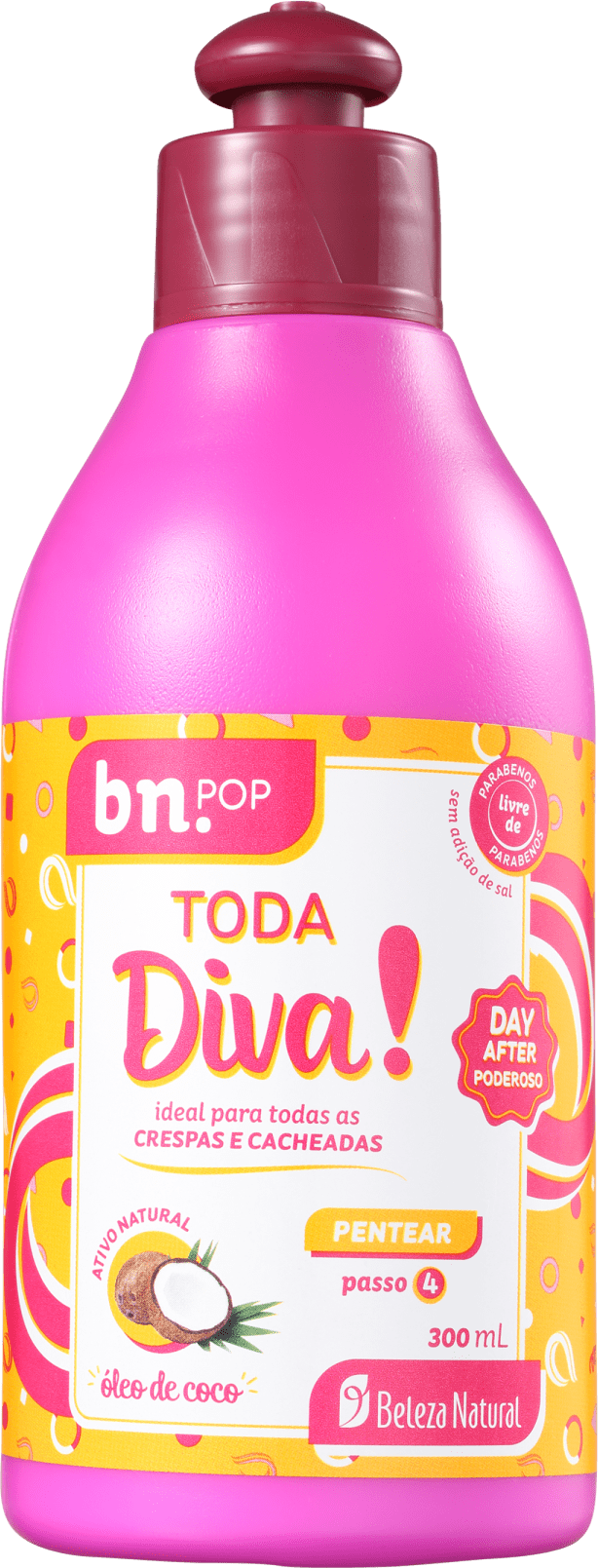 Beleza Natural Bn.Pop Toda Diva - Creme de Pentear 300ml