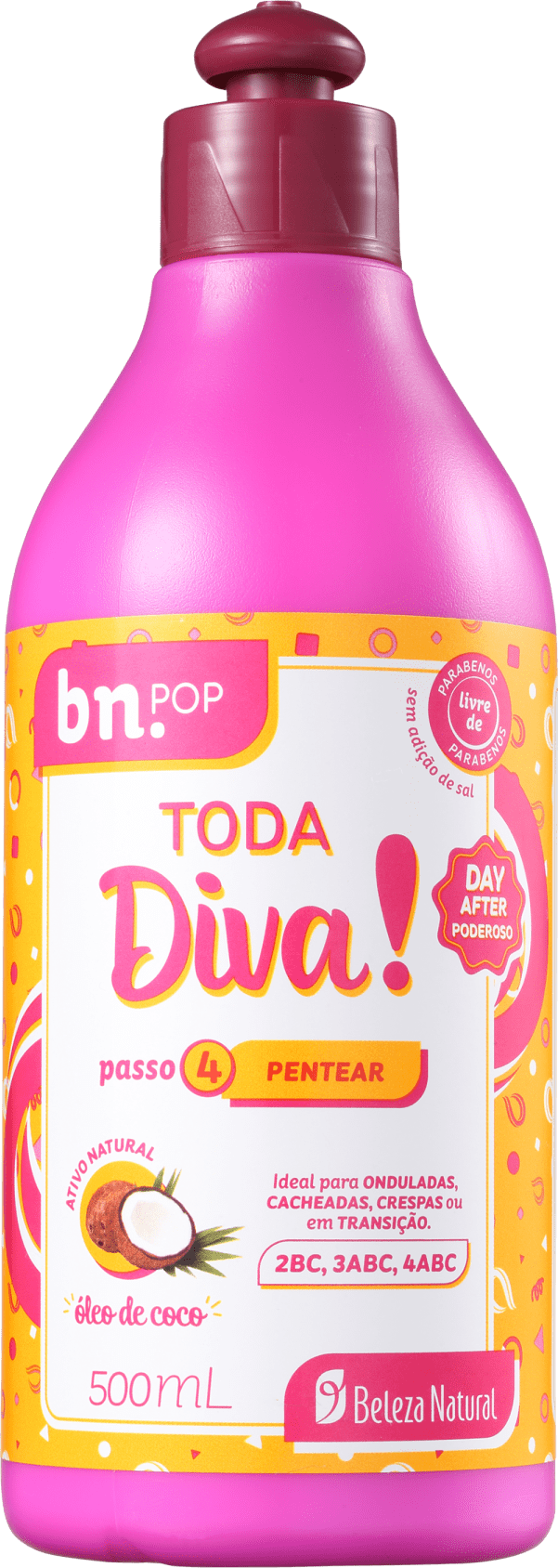Beleza Natural Bn.Pop Toda Diva - Creme de Pentear 500ml
