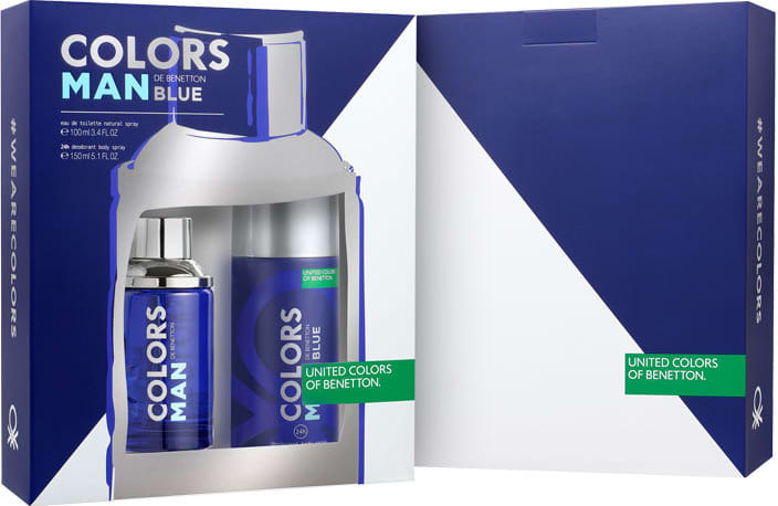 Conjunto Colors Man Blue Deo Benetton Masculino - Eau de Toilette 100ml + Desodorante 150ml