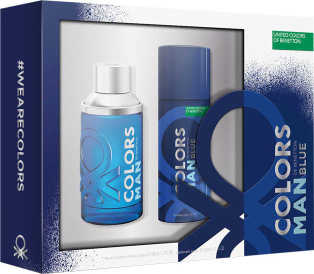 Conjunto Colors Man Blue Benetton Masculino - Eau de Toilette 100ml + Desodorante 150ml