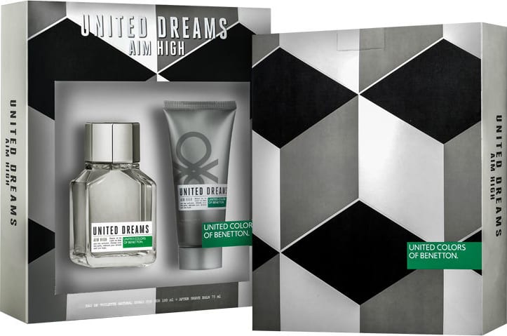 Conjunto United Dreams Aim High Duo Benetton Masculino - Eau de Toilette 100ml + Bálsamo Pós-Barba 75ml