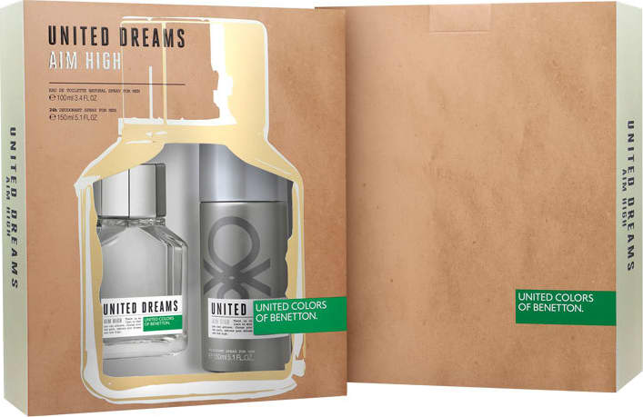 Conjunto United Dreams Aim High Deo Benetton Masculino - Eau de Toilette 100ml + Desodorante 150ml