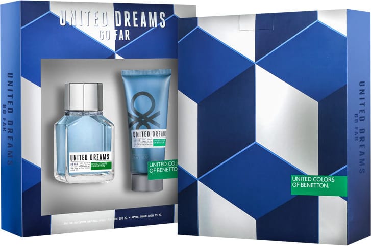 Conjunto United Dreams Go Far Benetton Masculino - Eau de Toilette 100ml + Bálsamo Pós-Barba 75ml