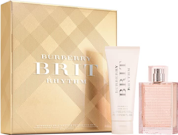 Conjunto Brit Rhythm Floral Burberry Feminino - Eau de Toilette 50ml + Loção Corporal 75ml
