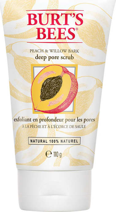 Burt's Bees Peach & Willow Bark Deep Pore Scrub - Esfoliante 136g