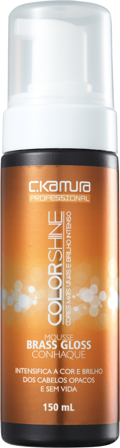 C.Kamura Color Shine Brass Gloss Conhaque - Mousse Tonalizante 150ml