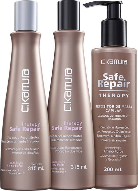 Kit C.Kamura Therapy Safe Repair Trio (3 Produtos)