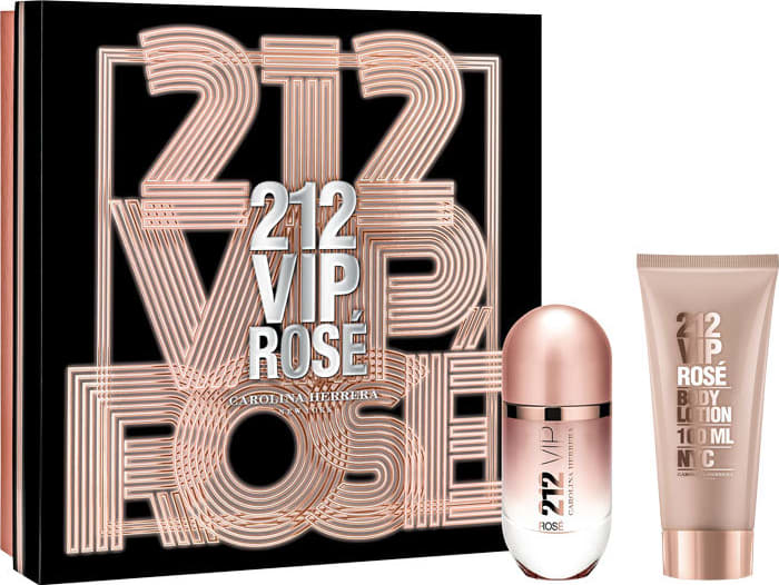 Conjunto 212 VIP Rosé Carolina Herrera Feminino - EDP 50ml + Loção Corporal 75ml