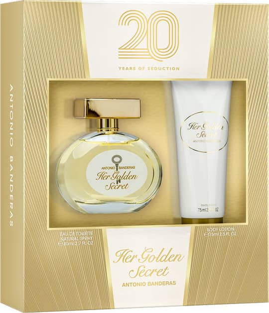 Conjunto Her Golden Secret Duo Antonio Banderas Feminino - Eau de Toilette 80ml + Loção Corporal 75ml