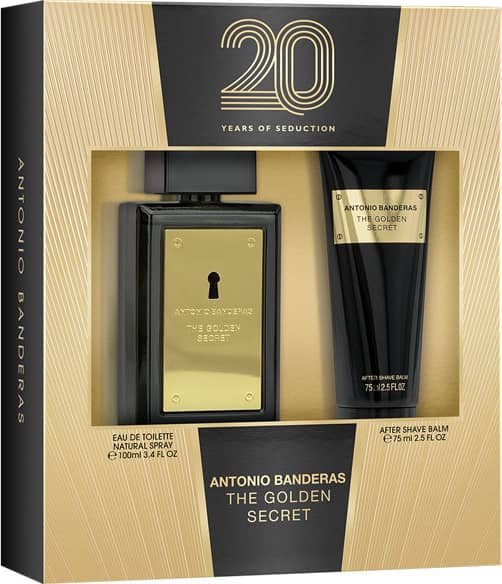 Conjunto The Golden Secret Antonio Banderas Masculino - Eau de Toilette 100ml + Pós-Barba 75ml