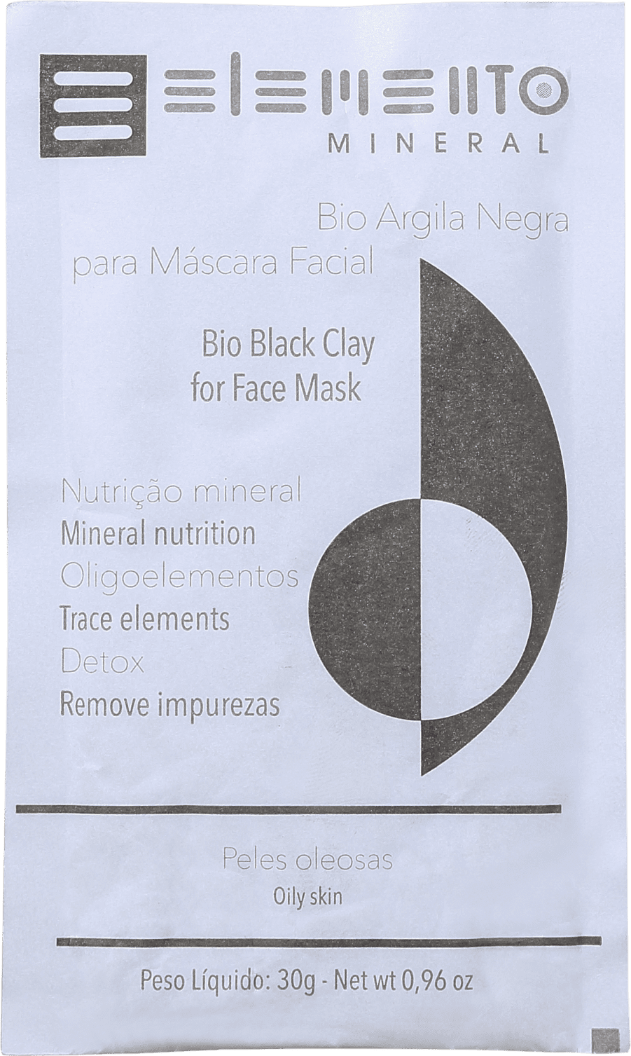 Elemento Mineral Bio Argila Negra - Máscara Facial 30g