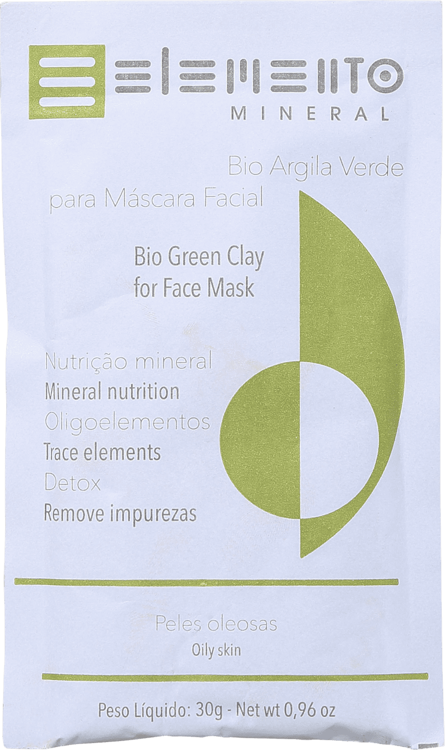 Elemento Mineral Bio Argila Verde - Máscara Facial 30g