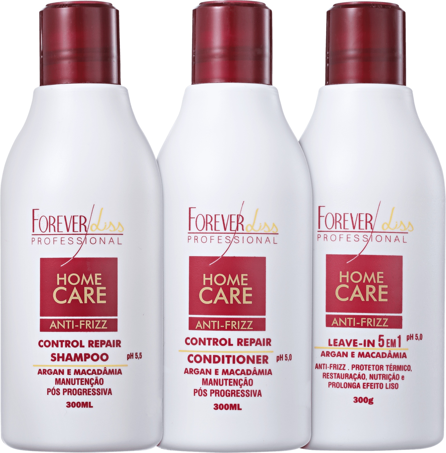 Kit Forever Liss Professional Home Care Anti-Frizz Liso Protegido (3 Produtos)