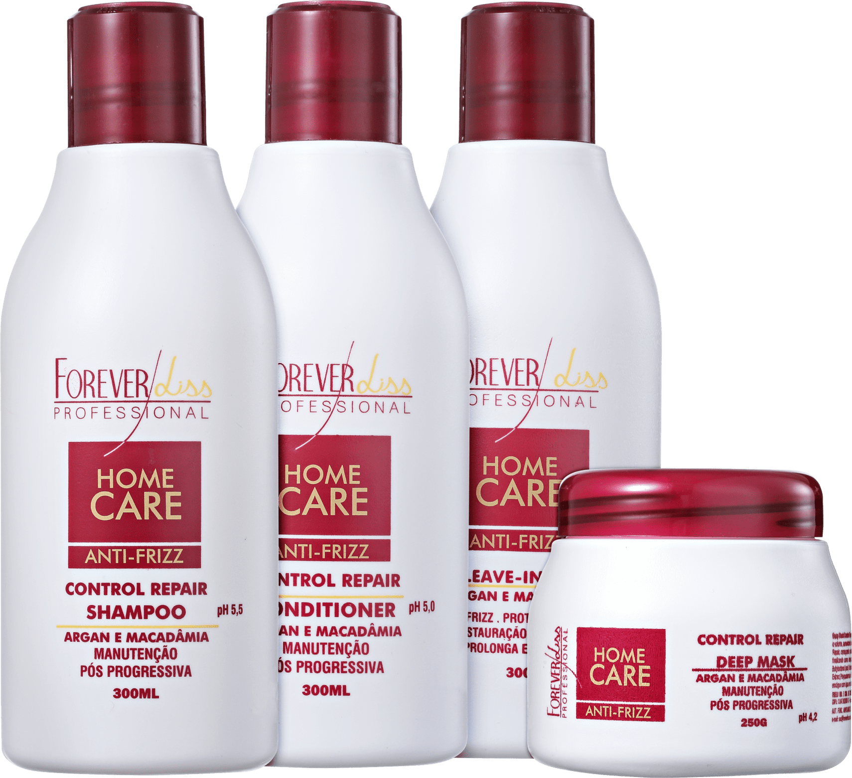 Kit Forever Liss Professional Home Care Anti-Frizz Liso Total (4 Produtos)