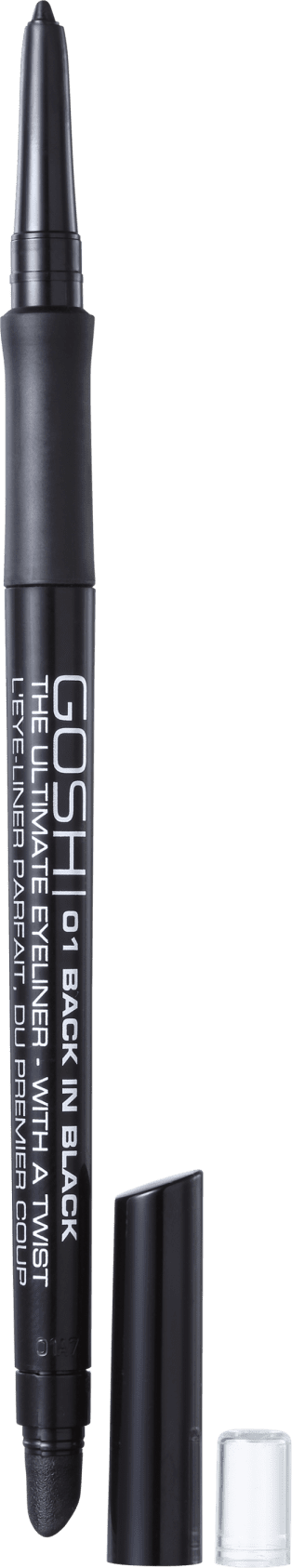 GOSH Ultimate Eyeliner With a Twist Black in Black - Lápis de Olho 4g