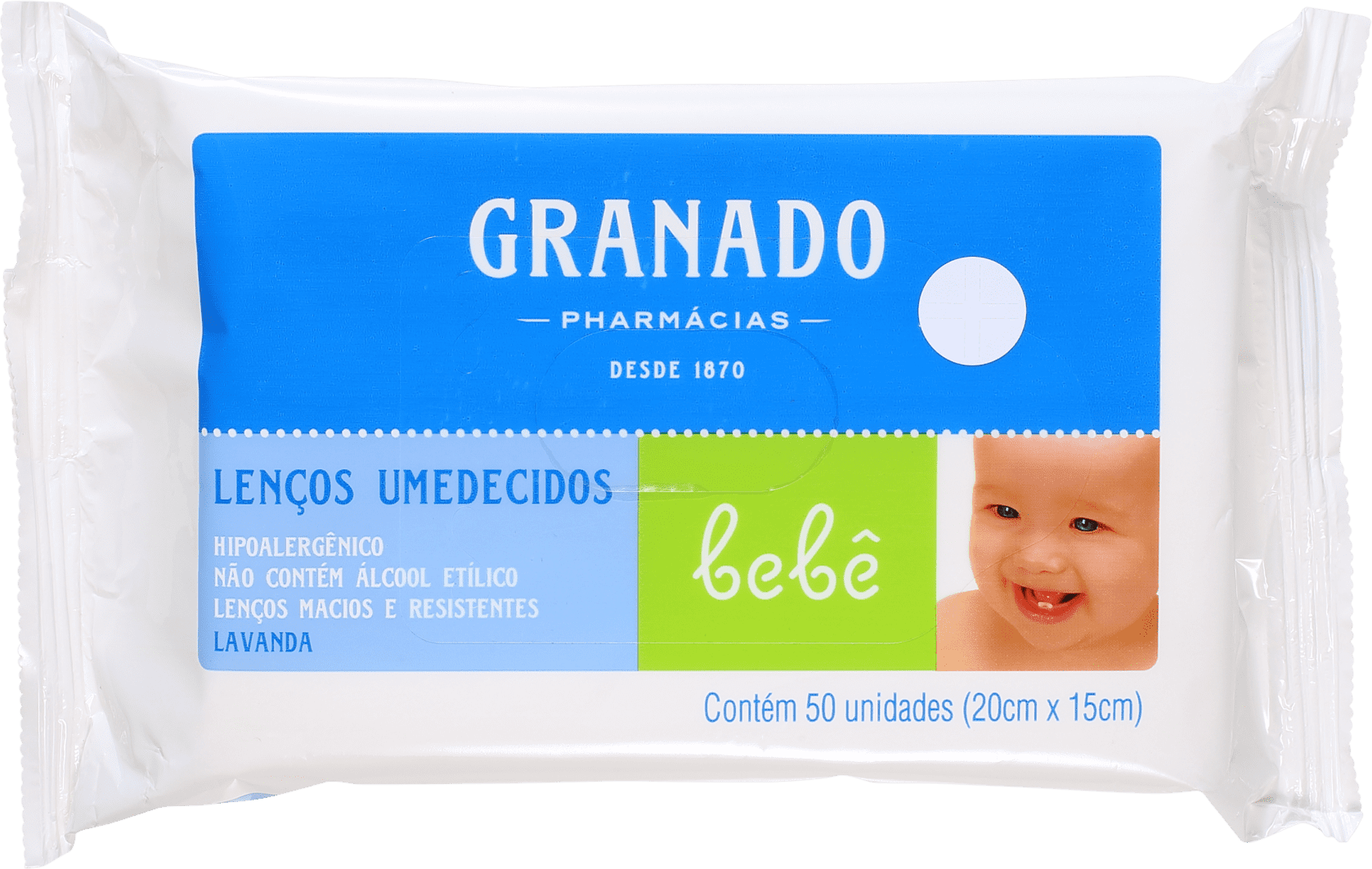 Granado Bebê Lavanda - Lenços de Limpeza (50 unidades)