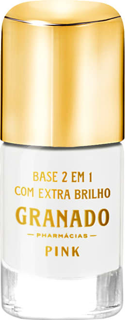 Granado Pink 2 em 1 com Extra Brilho - Base Incolor para Unhas 10ml