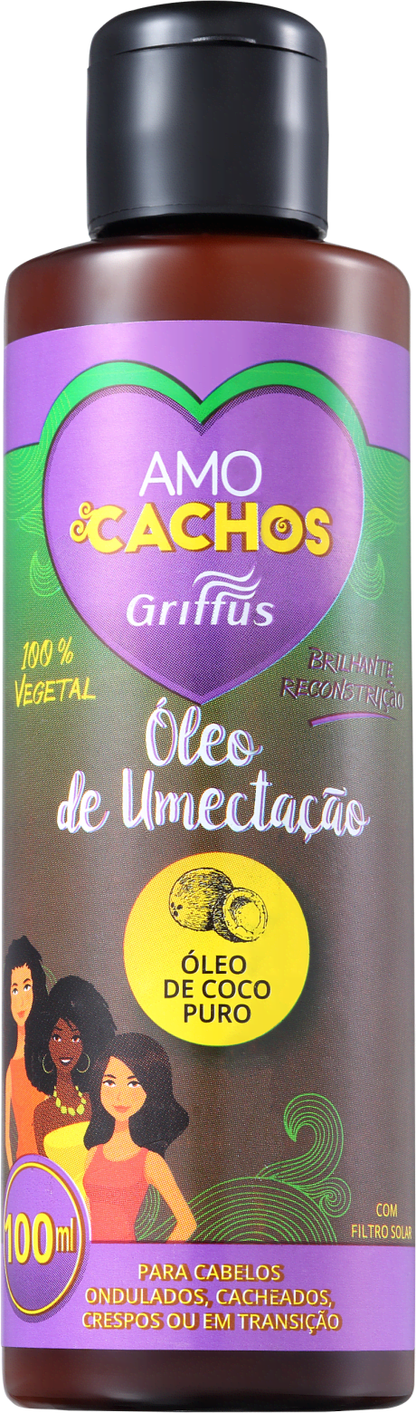 Griffus Amo Cachos Óleo de Umectação Coco - Óleo Capilar 100ml