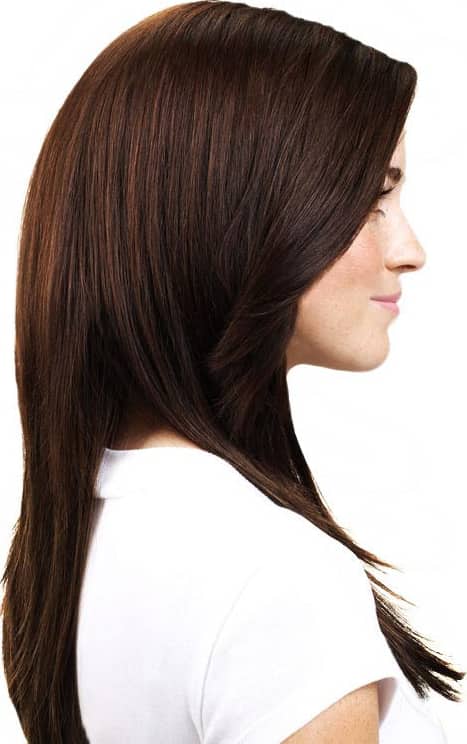 Hairdo Chocolate Com Mechas Cobre - Aplique Liso em Camadas 63cm