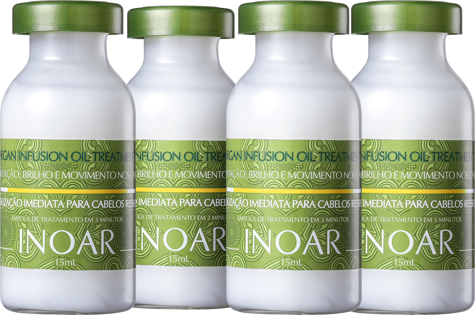 Inoar Argan Oil System Infusion Oil Treatment - Ampola Capilar 4x15ml