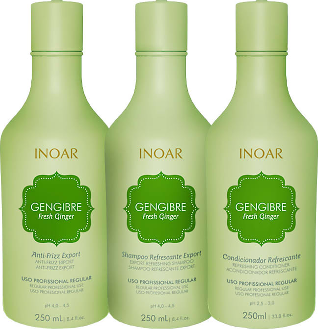 Kit Inoar Gengibre Fresh Ginger Trio Care (3 Produtos)