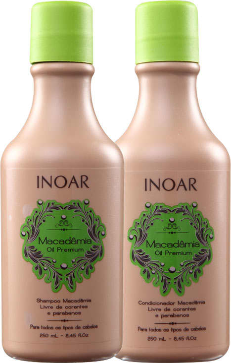 Kit Inoar Macadâmia Oil Premium Tratamento Diário 250ml (2 Produtos)