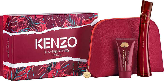 Conjunto Flower by Kenzo L'Élixir Feminino - Eau de Parfum 50ml + Loção Corporal 50ml + Nécessaire
