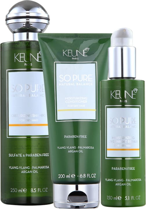 Kit Keune So Pure Moisturizing Overnight Repair (3 Produtos)