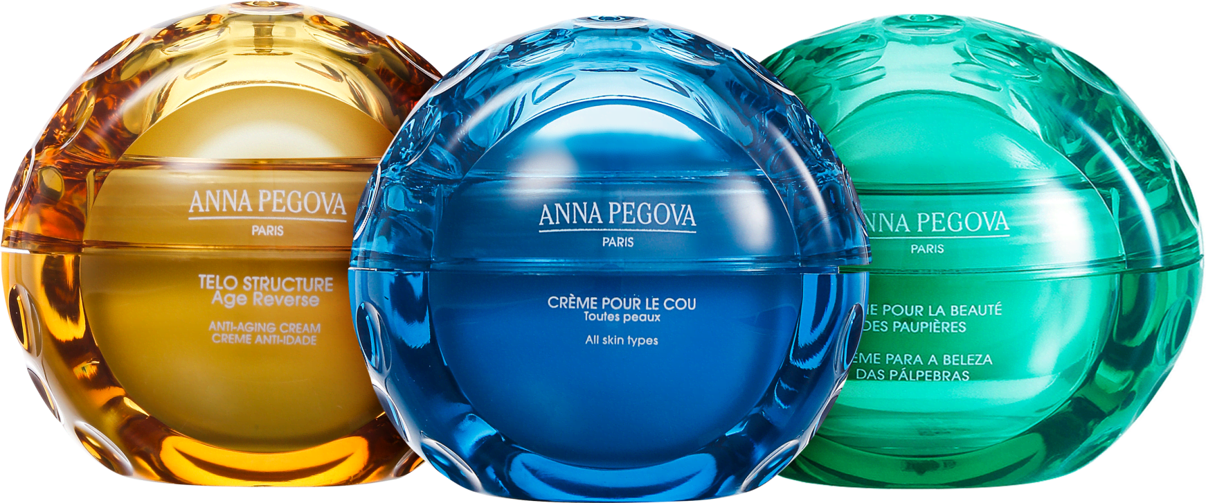 Kit Anna Pegova Rosto, Pescoço e Olhos Rejuvenescidos (3 produtos)