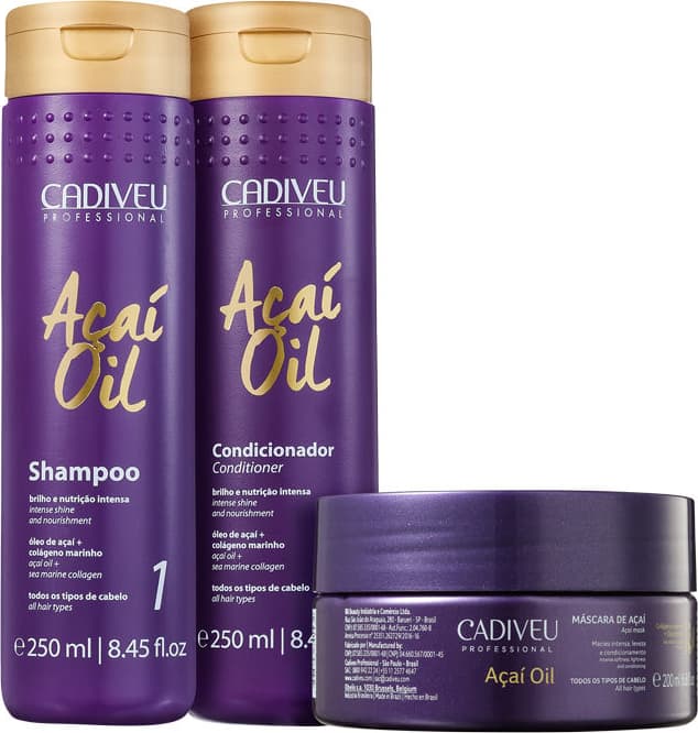 Kit Cadiveu Professional Açaí Oil Tratamento Triplo (3 Produtos)