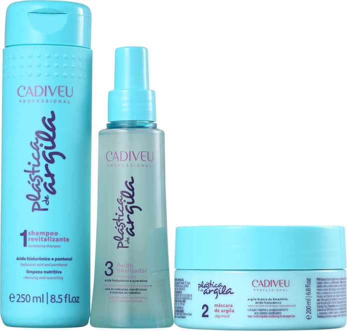 Kit Cadiveu Professional Plástica de Argila Home Trio (3 Produtos)