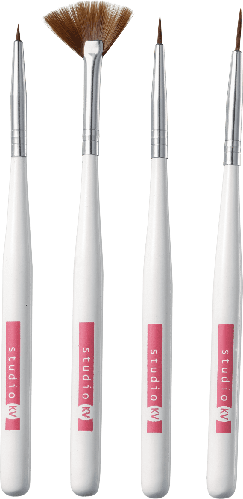 Kit de Pincéis Studio KV STNL-01 para Unhas (4 Produtos)