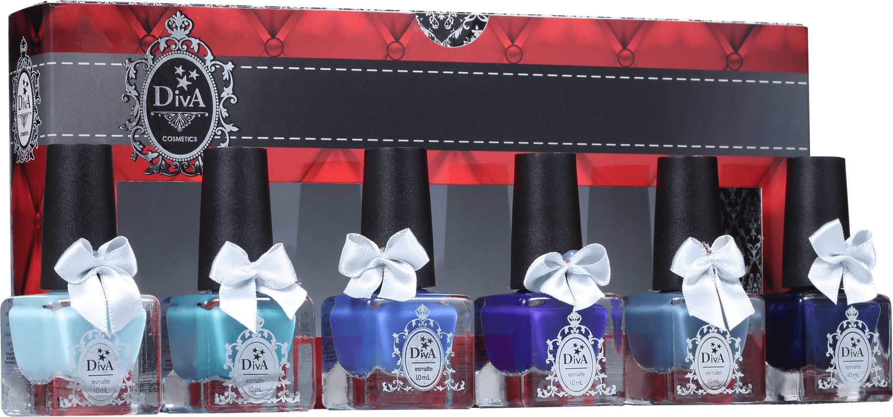 Kit Diva Cosmetics Tudo Blue (6 Produtos)