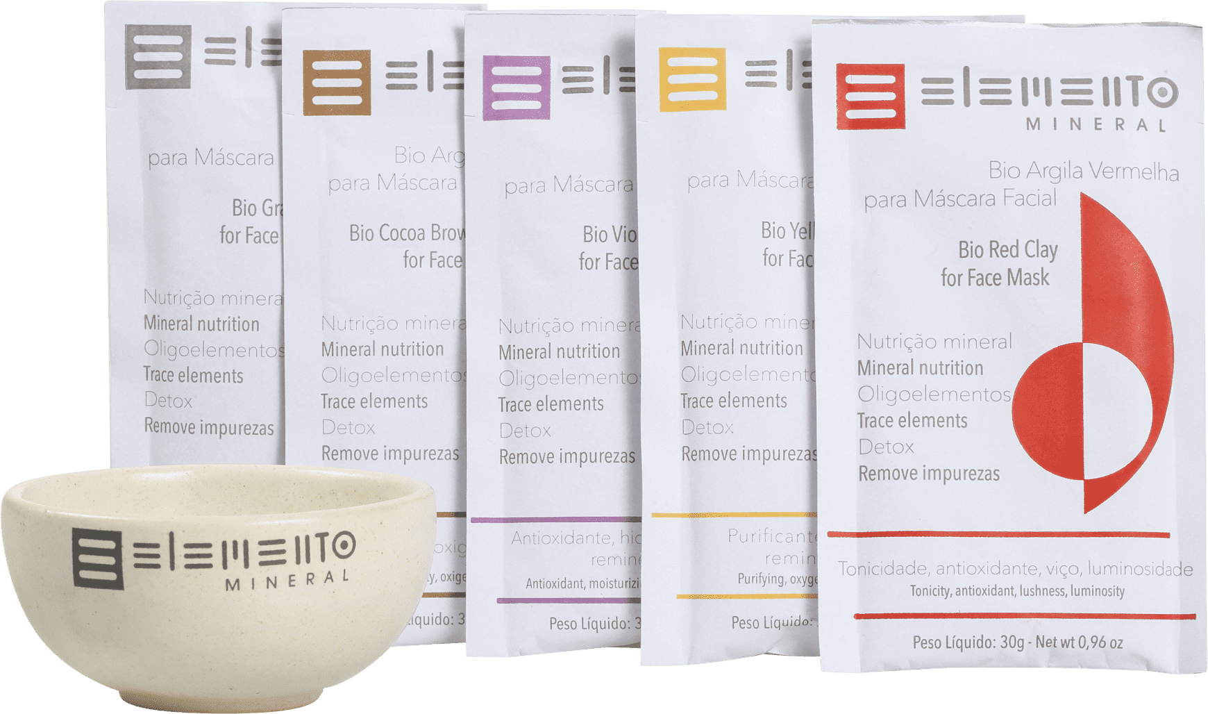 Kit Elemento Mineral Bio Argilas Revitalizante (6 produtos)