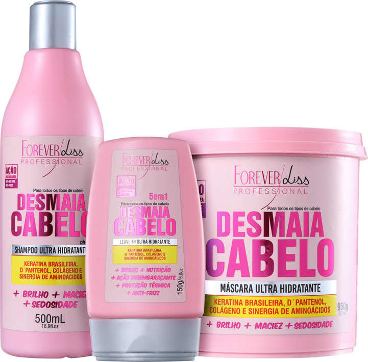 Kit Forever Liss Desmaia Cabelo (3 Produtos)