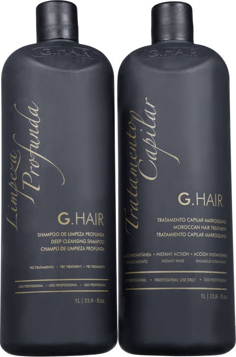 Kit G.Hair Tratamento Capilar Marroquino Salon (2 Produtos)
