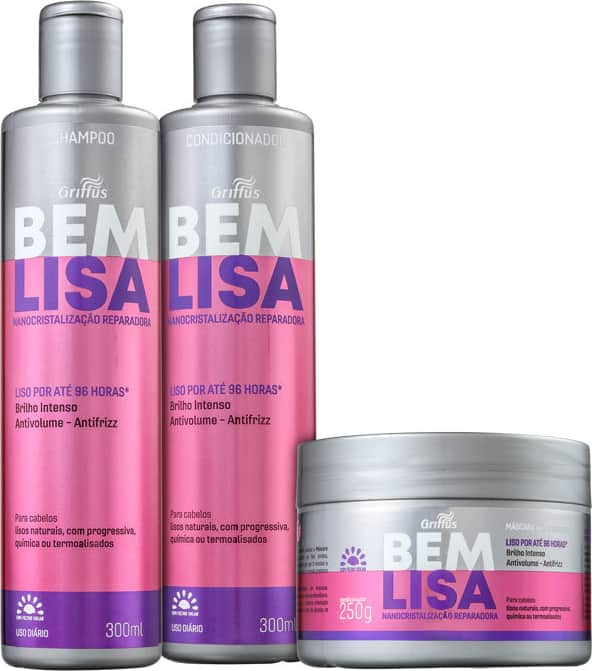 Kit Griffus Bem Lisa Trio (3 Produtos)