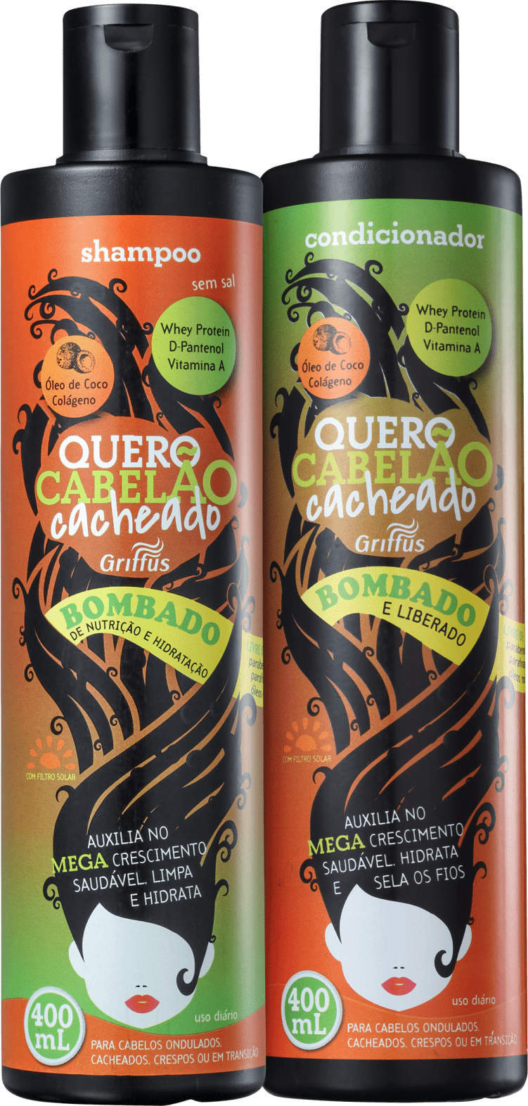 Kit Griffus Quero Cabelão Cacheado Duo (2 Produtos)