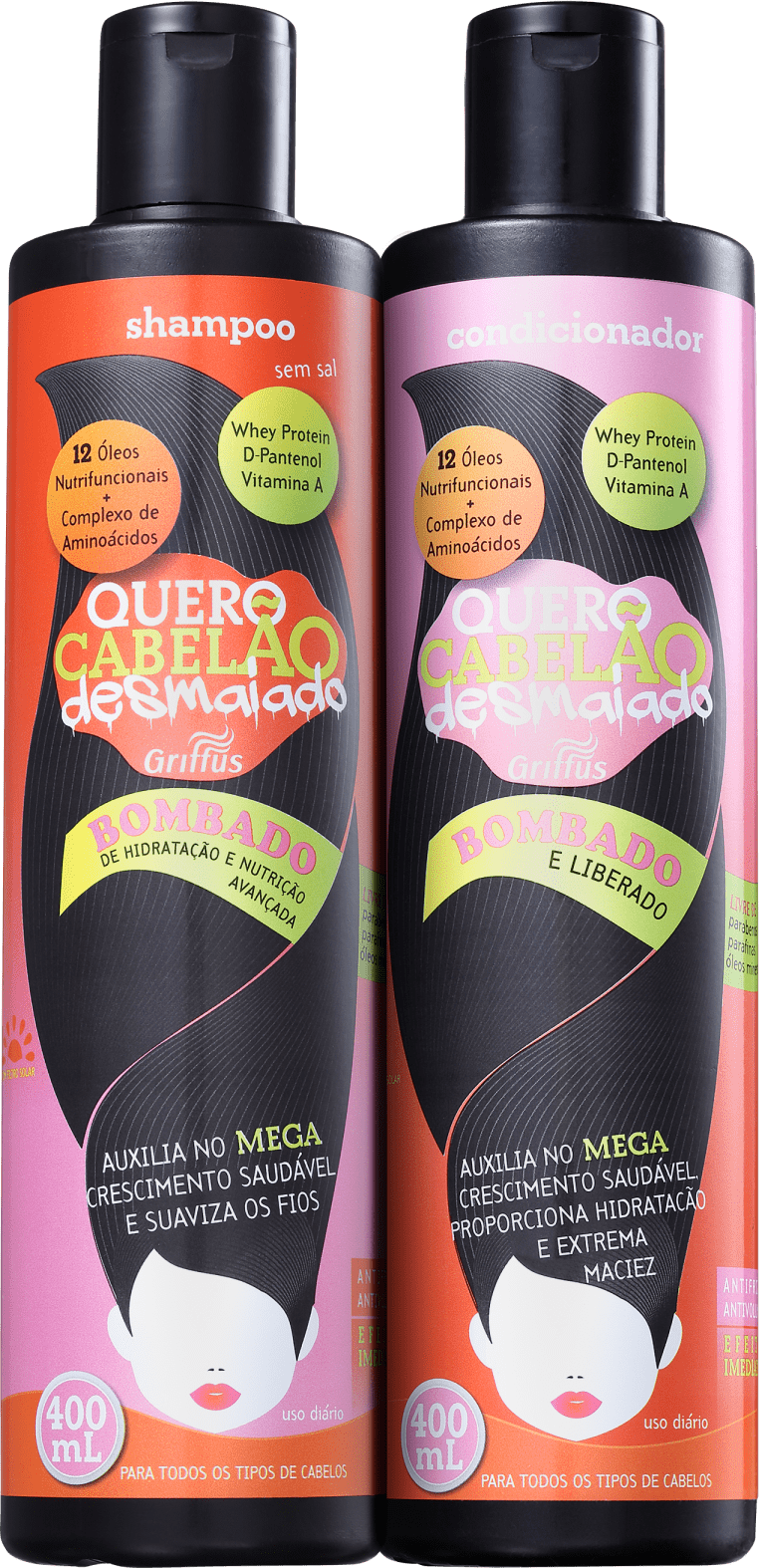 Kit Griffus Quero Cabelão Desmaiado Duo (2 Produtos)
