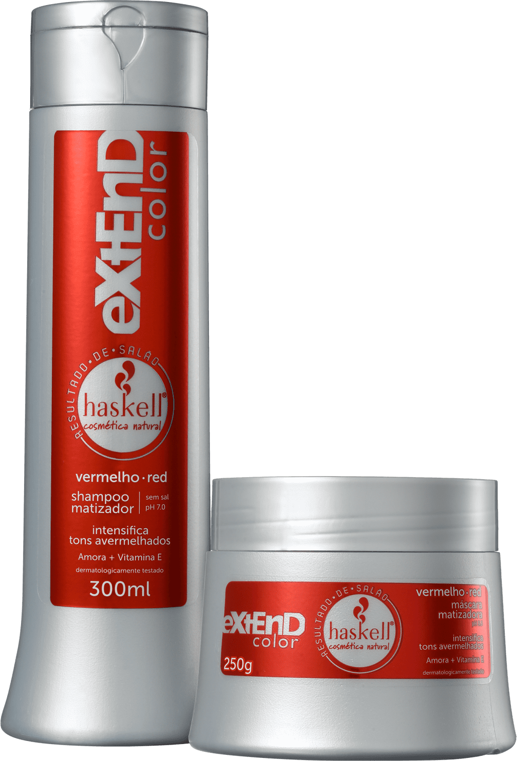 Kit Haskell Extend Color Vermelho Duo (2 Produtos)