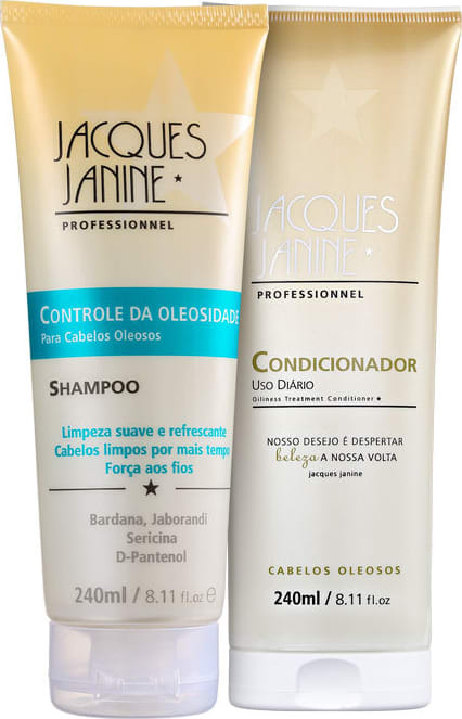 Kit Jacques Janine Professionnel Uso Diário Cabelos Oleosos Duo (2 Produtos)