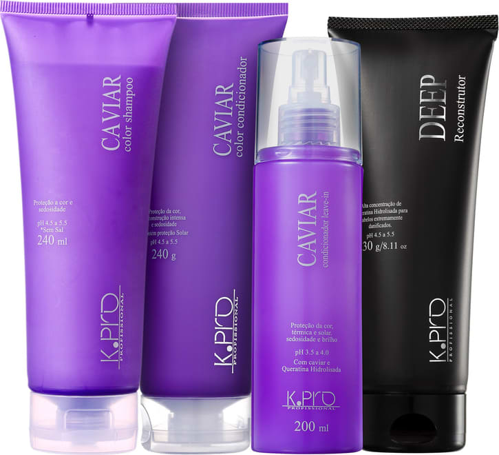 Kit K.Pro Caviar Reconstrução da Cor (4 Produtos)