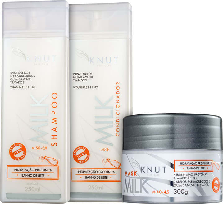 Kit Knut Milk Banho de Leite (3 Produtos)