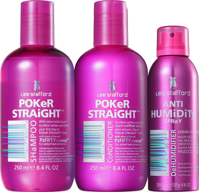 Kit Lee Stafford Poker Straight Cleansing & Dehumidifier de Tratamento (3 Produtos)