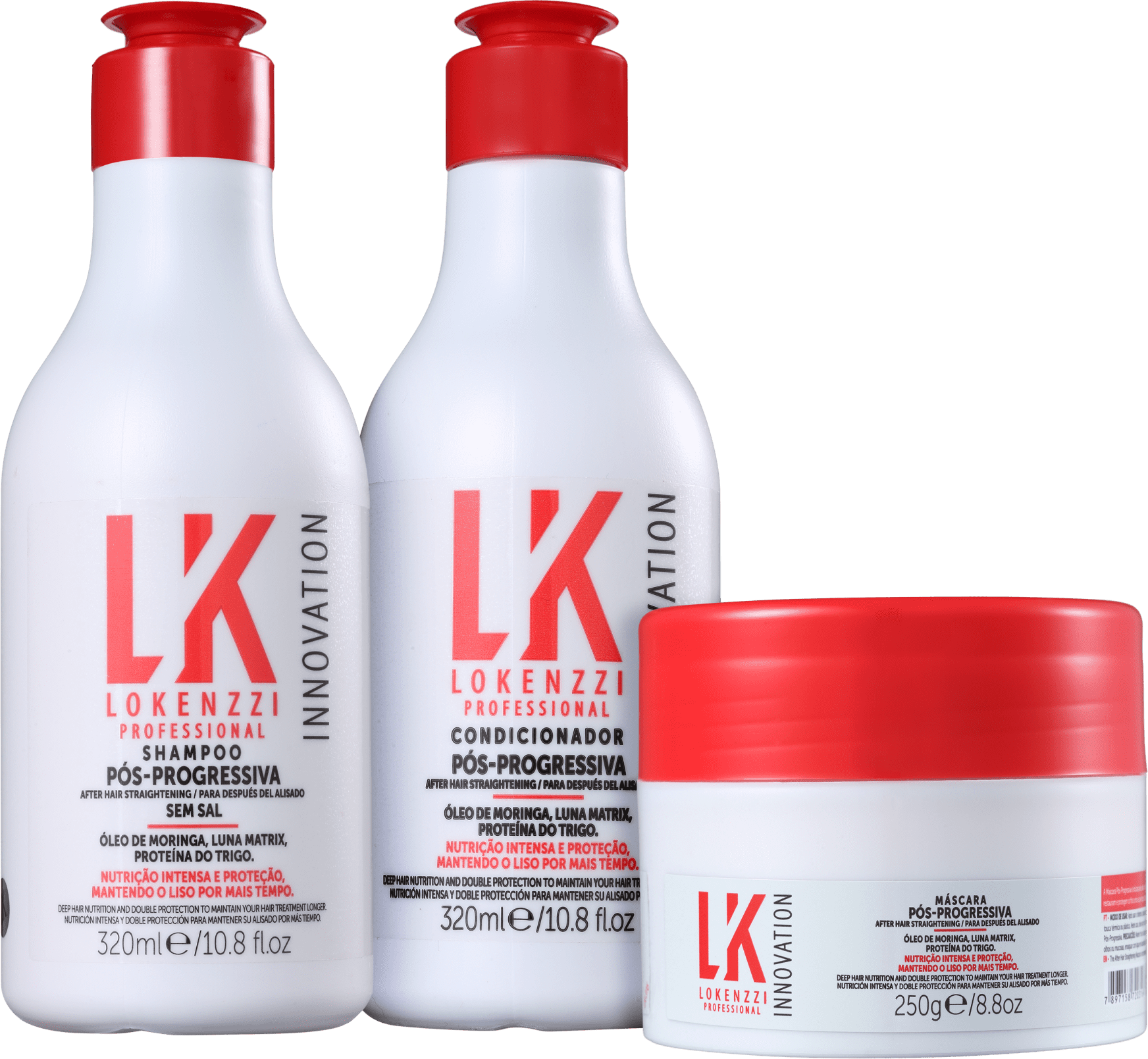 Kit Lokenzzi Pós-Progressiva Trio (3 Produtos)