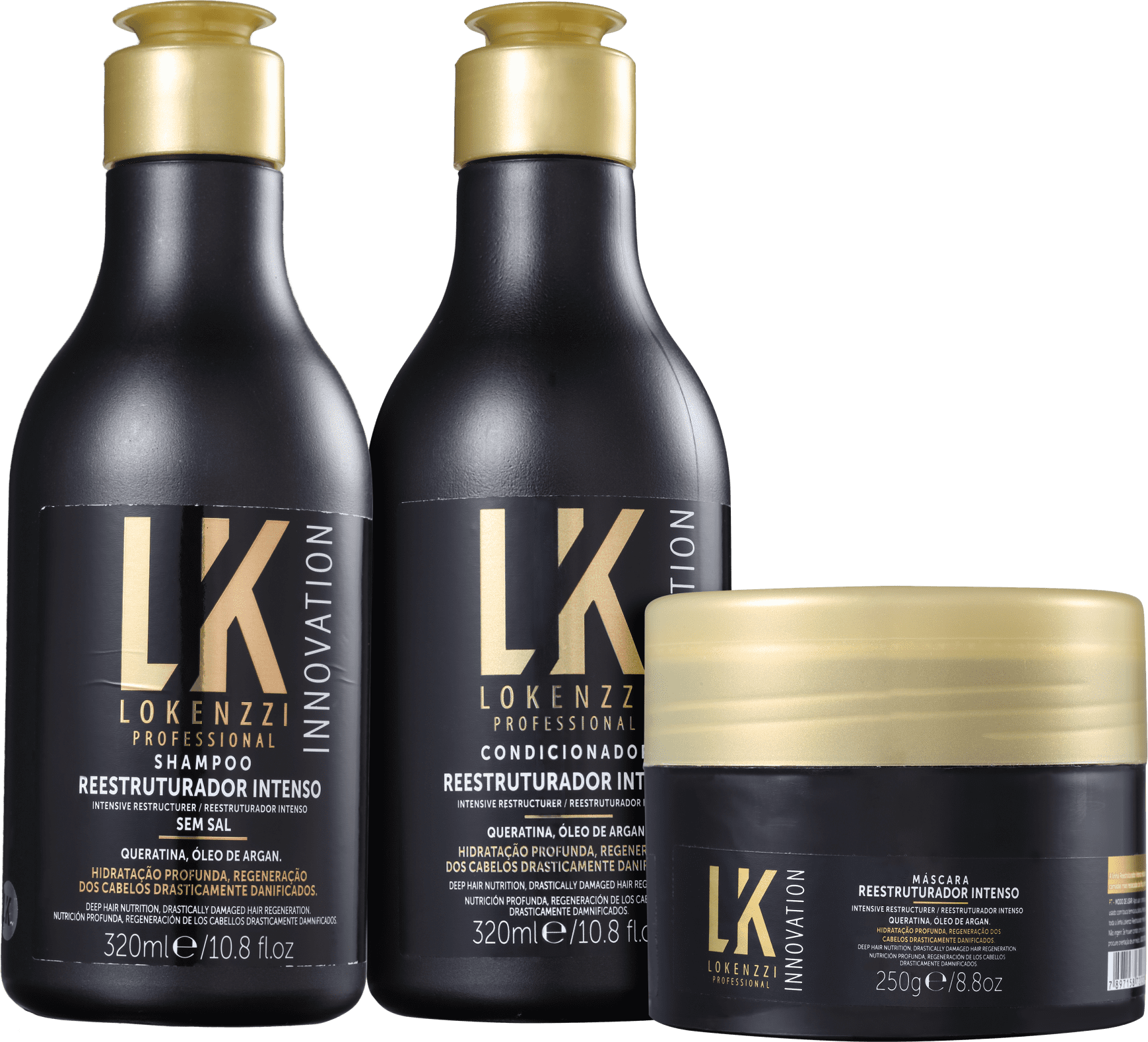 Kit Lokenzzi Reestruturador Intenso Trio (3 Produtos)