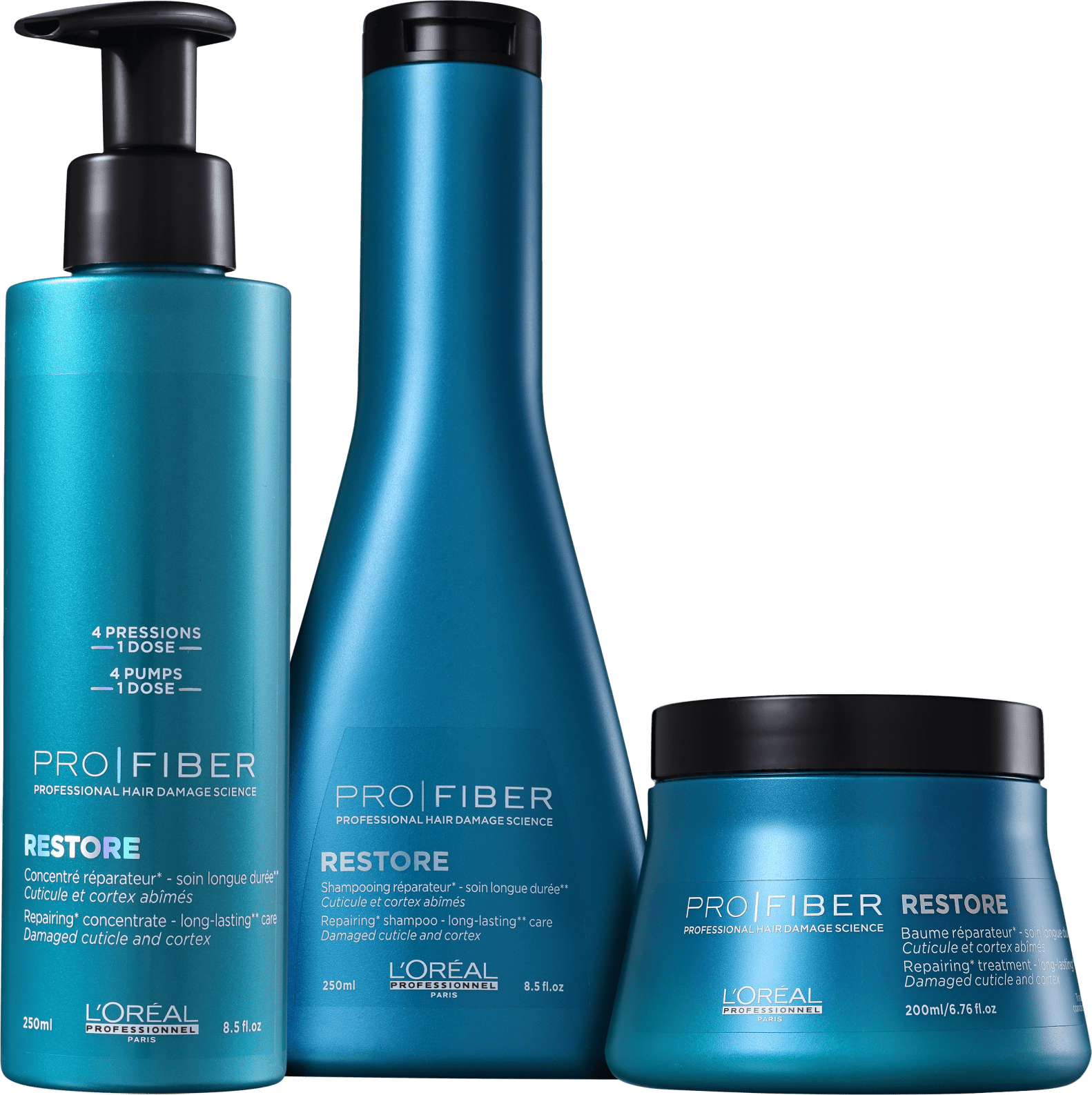 Kit L'Oréal Professionnel Pro Fiber Power Restore (3 Produtos)